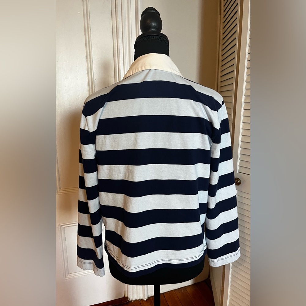 J.Crew Blue Rugby Top - Picture 3 of 4